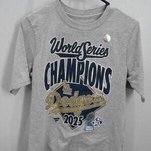 LA Los Angeles Dodgers MLB World Series 2025 Champions Men's Gray Tshirt Size-XL